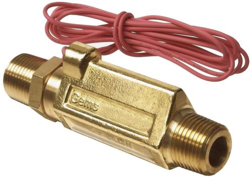 Gems sensors fs-380 series brass high pressure flow switch inline piston type... for sale