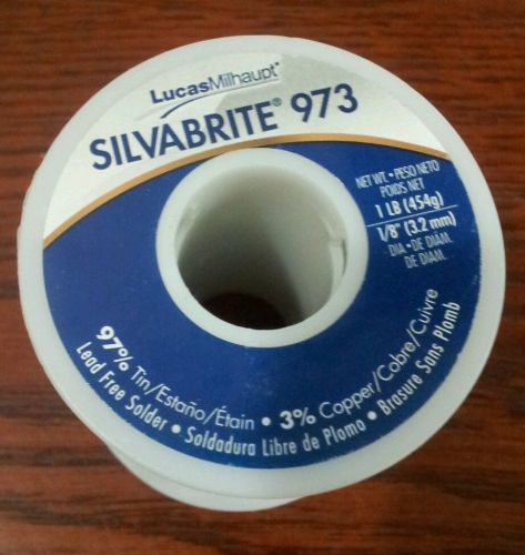 Silvabrite lead-free solder 1 lb. 97% tin, 3% copper for sale