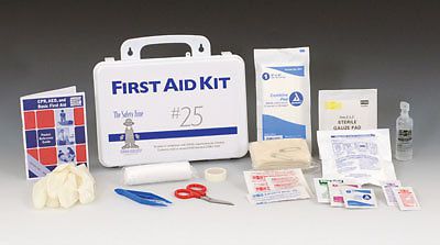 Safety Zone Plastic Office First Aid Kit - 25 Person (1 Kit)
