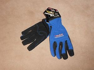 NEW, MIDWEST MAX PERFORMANCE SYNTHETIC GLOVES, SIZE X-LARGE, BLUE