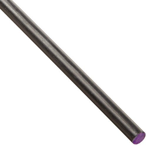 Small parts abs (acrylonitrile butadiene styrene) round rod, opaque black, for sale
