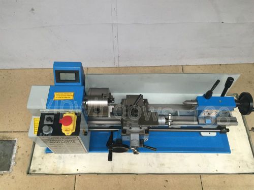 500w variable speed mini metal lathe 220v metal thread processing 7x13&#034; benchtop for sale