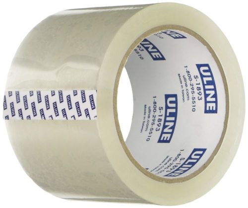 Uline packing tape, 3 x 55 yd, 2.6 mil crystal clear heavy duty tape by (s-189 for sale