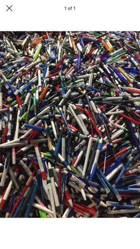 500 Wholesale Lot Misprint Ink Pens, Ball Point, Plastic, Retractable
