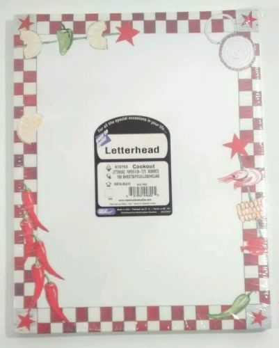 LETTERHEAD Cookout 100 Sheets Computer Printing Acid Free Paper