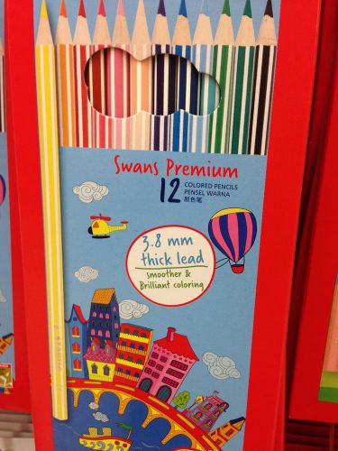 Stabilo Swan 12 Premium Type 2 olor Pencil Set For Kids, Children &amp; Office Use