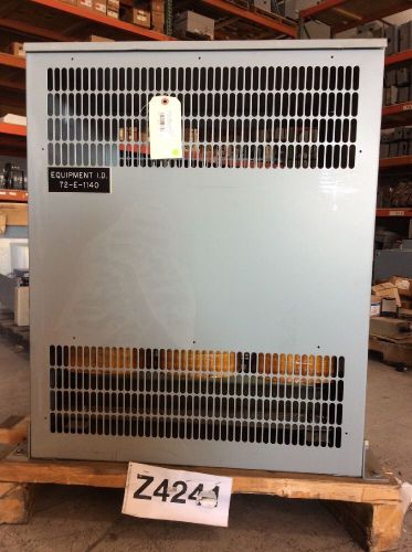 Hammond 75 kva 3 phase dry type transformer k7524w primary 2400 sec 600y/346 for sale