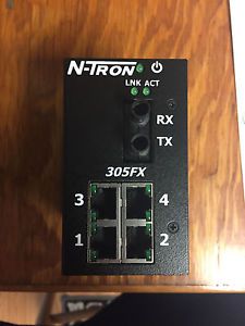 N-tron 305FX-ST 5 port industrial ethernet switch Ntron Red Lion 305FX