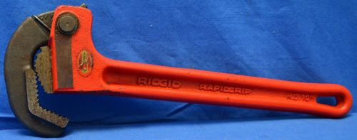 Ridgid 10348 rapid grip wrench model 3/8&#034; to 1-1/2&#034; jaw capacity 10&#034; excellent for sale