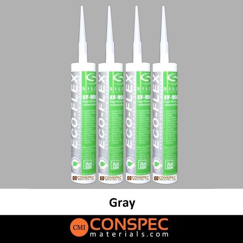 Silco 9500 gray eco-flex ef-9500 adhesive sealant 4-tubes usda approved 10oz for sale