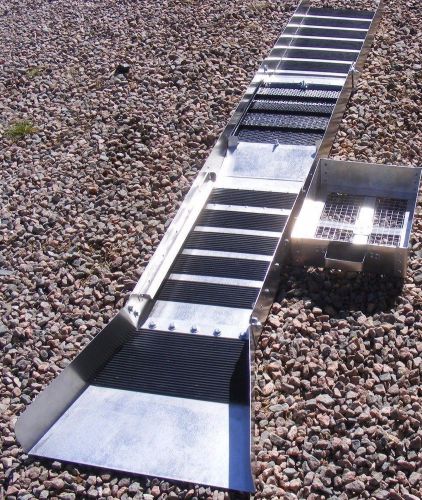 12 inch - fold up sluice box with rail track system classifier &amp; flare ( nice ) for sale