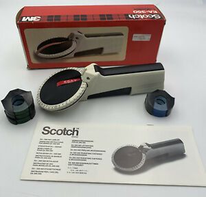3M Scotch EA-350 3/8&#034; 1/2” Embossing Label Maker Labels 5 Rolls Original Box 624