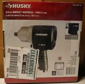 HUSKY 3/4 IN IMPACT WRENCH 1400 FT-LB MAX   #1003 097 317