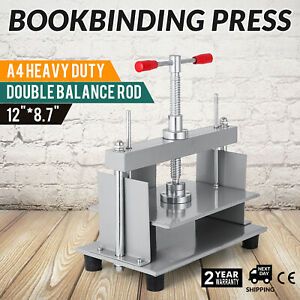 A4 Steel Bookbinder Press Screw Bookbinding Financial Receipt Flattening machine