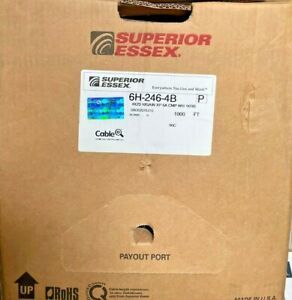 SUPERIOR ESSEX 6H-246-4B 4X23 10 GAIN XP 6A CMP WH 1KRB 1,000(NEW)IN FACTORY BOX