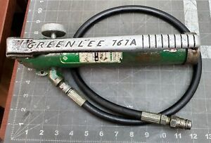 Greenlee 767 Hydraulic Hand Pump For Parts Or Repair [B9B1]