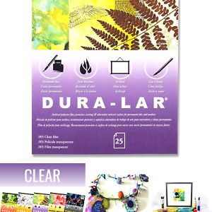 Grafix Dura-Lar Clear 19 x 24”, Pad of 25 – Ultra 005” Film, Acetate Alternat...