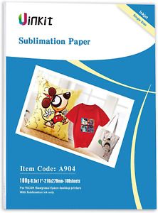 Uinkit Sublimation Paper for Heat Transfer DIY Gift Compatible with Inkjet with