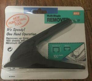Max Heavy-Duty Staple Remover Black RZ3F- Sealed, New In Package