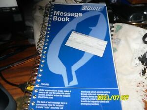 Quill Phone Message Book Spiral-Bound 2-Part Carbonless SC &#034;7-45400  53/8&#034;x11&#034;
