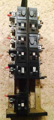 Pushmatic Circuit Breakers Lot 15 &amp; 20 Amp 6-P115 * 5 - P120