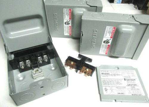 New .. siemens encl pull-out switch cat# wn2060 .. nema 3r (lot of 4) ... xb-94 for sale
