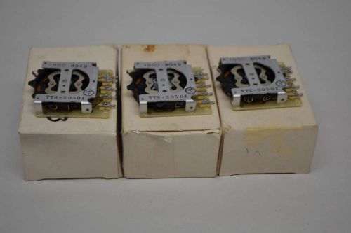 LOT 3 NEW SWITCHCRAFT TTS-29501 SELECTOR SWITCH NUMBERED ROTARY ACTION D332609