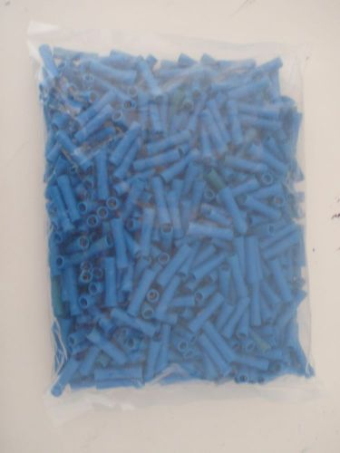 500pc butt splice crimp connectors blue 16-14 awg for sale