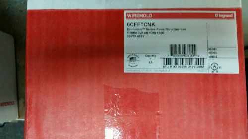 Lot of 2 New in box Furniture Feed Cover Nickel 6CFFTCNK WIREMOLD