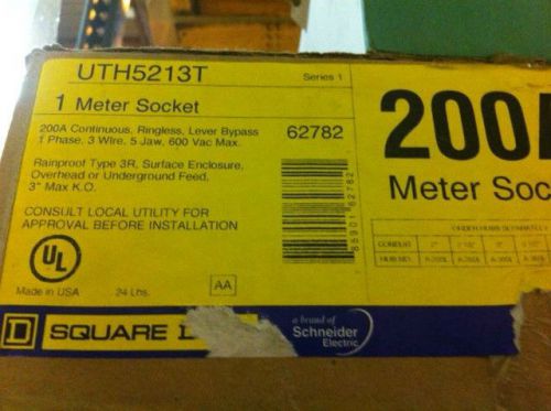 SQUARE D UTH5213T METER BASE 200 AMP