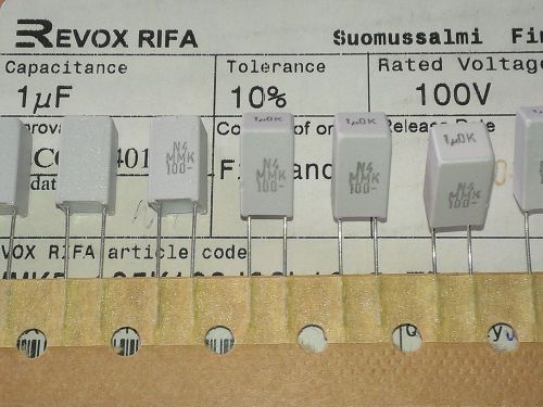 [25 pcs] mmk  1uf 1000nf  100v 10% pcm=5mm polyester film capacitor evox rifa for sale