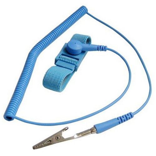 New Blue Safe Anti Static Band Antistatic Wrist Band Strap Wire Electrical EQPT