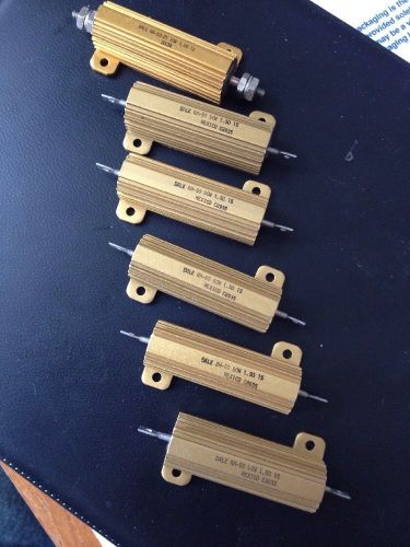 6 Dale Resistors RH-50 50W 1.5 Ohm 1%