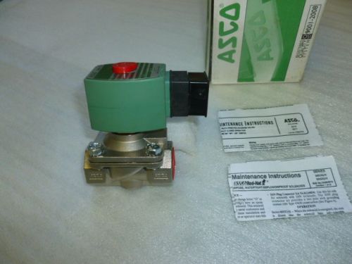 Asco 3/4&#034; sc8210g088 8210g88 s.s. air/water solenoid valve, 24 vdc a505 for sale