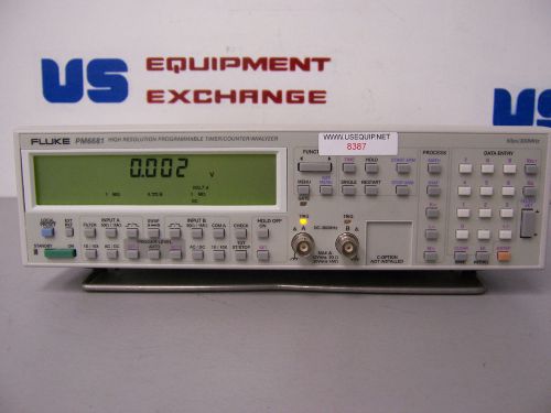 8387 fluke pm6681 high resolution programmable timer / counter / analyzer for sale