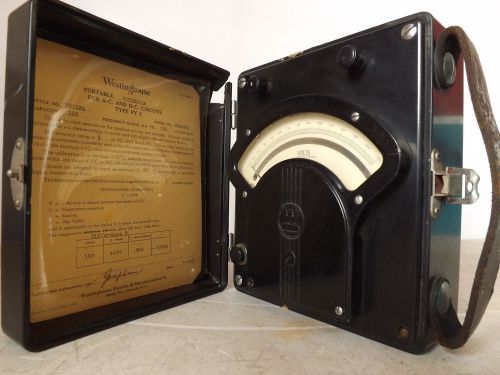 Vintage Westinghouse Portable Voltmeter for AC and DC Circuits Type PY 5