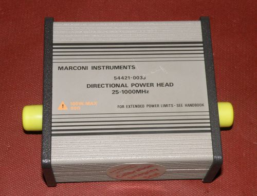 Marconi Directional Power Head 54421-003J 100W 25-1000MHz