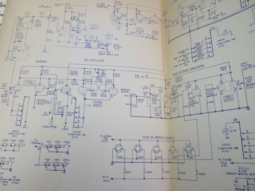 Telonic PD-8B Sweep/Signal Generaotr Instruction Manual w/ Schematics 46205