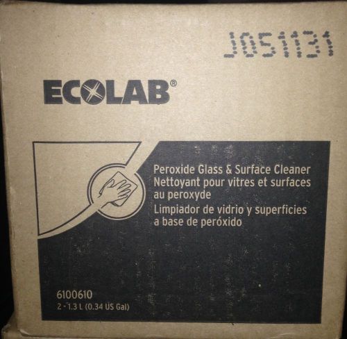 Ecolab®  QC Peroxide Glass &amp; Surface Cleaner - 1.3 L, 2/Case 6100610
