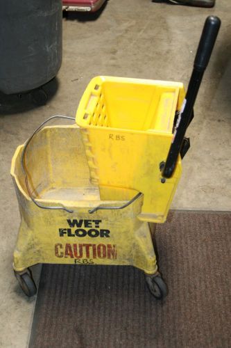Commercial mop bucket with wringer for sale