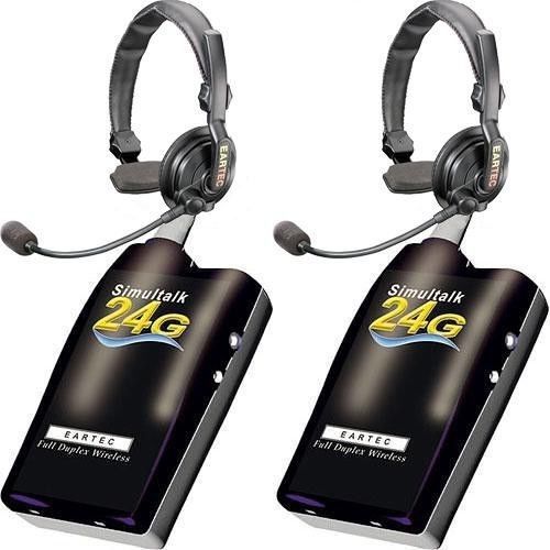 Simultalk 24g  eartec full-duplex wireless intercom w/ slimline slt24g2ss for sale