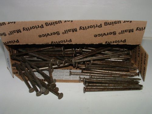 6 Pounds of 12d 3-1/4&#034; 12 Penny Steel Coated Smooth Shank Framing Nails