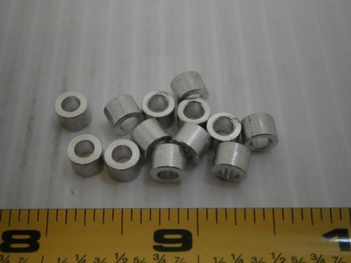 Raf 1123-6-A Aluminum electric round spacer washer 3/16 L 1/4 W lot of 100 #362