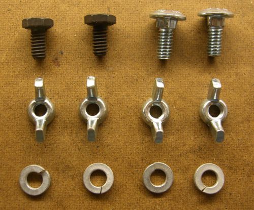 Lot of 600 Pieces Hardware 1/4-20 x 1/2&#034; Long Stove &amp; Hexhead Bolts, Wingnuts +