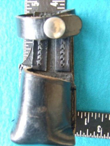 Vintage smith &amp; wesson  s&amp;w pepper spray case holder  goec black leather u.s.a. for sale