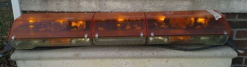 Code 3 mx7000 amber rotator lightbar rotators used mx bar 48&#034; snow plow tow for sale
