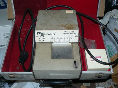 Genuine robinair thermistor vacuum gauge 14555 and 14548, used, tested with case for sale