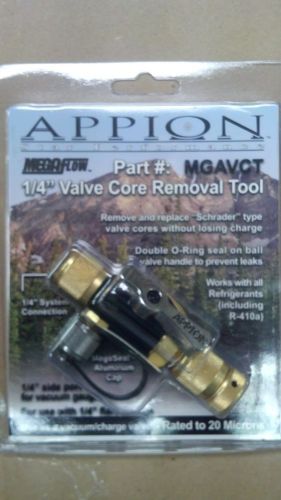 Appion, mega-flow, valve core removal tool, vacuum &amp; charging valve, 1/4 for sale