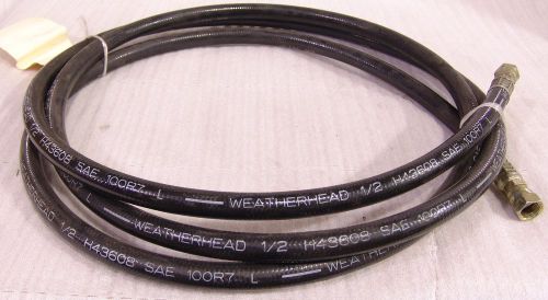 Hydraulic hose 165&#034; x  1/2 &#034; , Weatherhead H43608 Eaton fittings