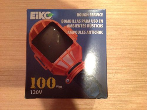 Eiko rough service industrial100 watt light bulb 2 pack for sale
